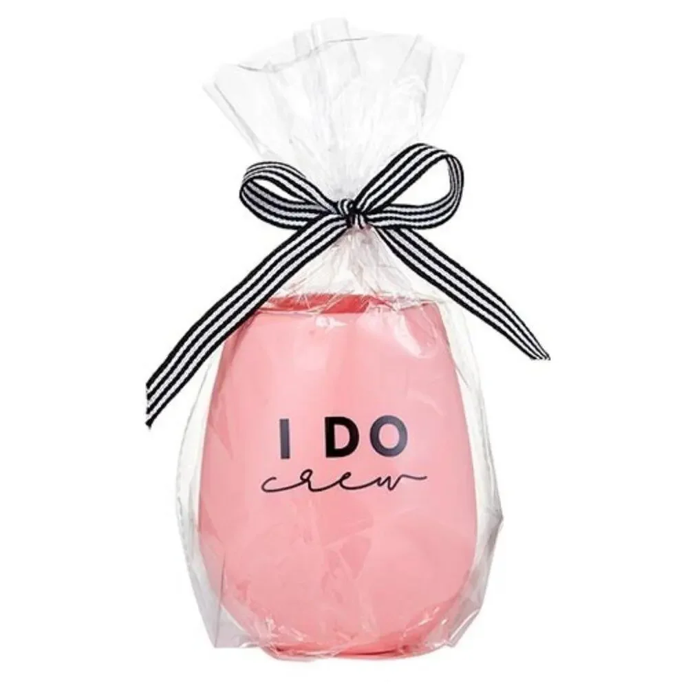 ❤️NWT❤️ Wine Glass - I Do Crew- Silicone